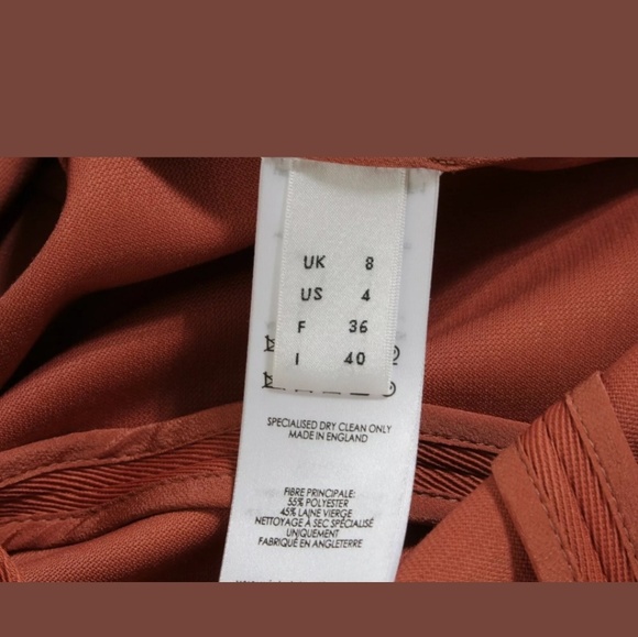 SOLD Victoria Beckham Dusty Coral HighWaist Split Skirt - Picture 4 of 7